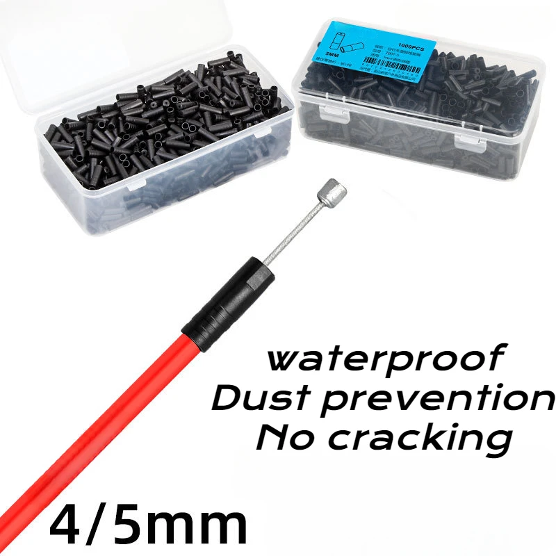 Mountain Road Bicycle Plastic Line Tube Cap Variable Speed Brake 4/5mm Line Outlet Tube Dust Cap Bicycle Parts Cables Housing