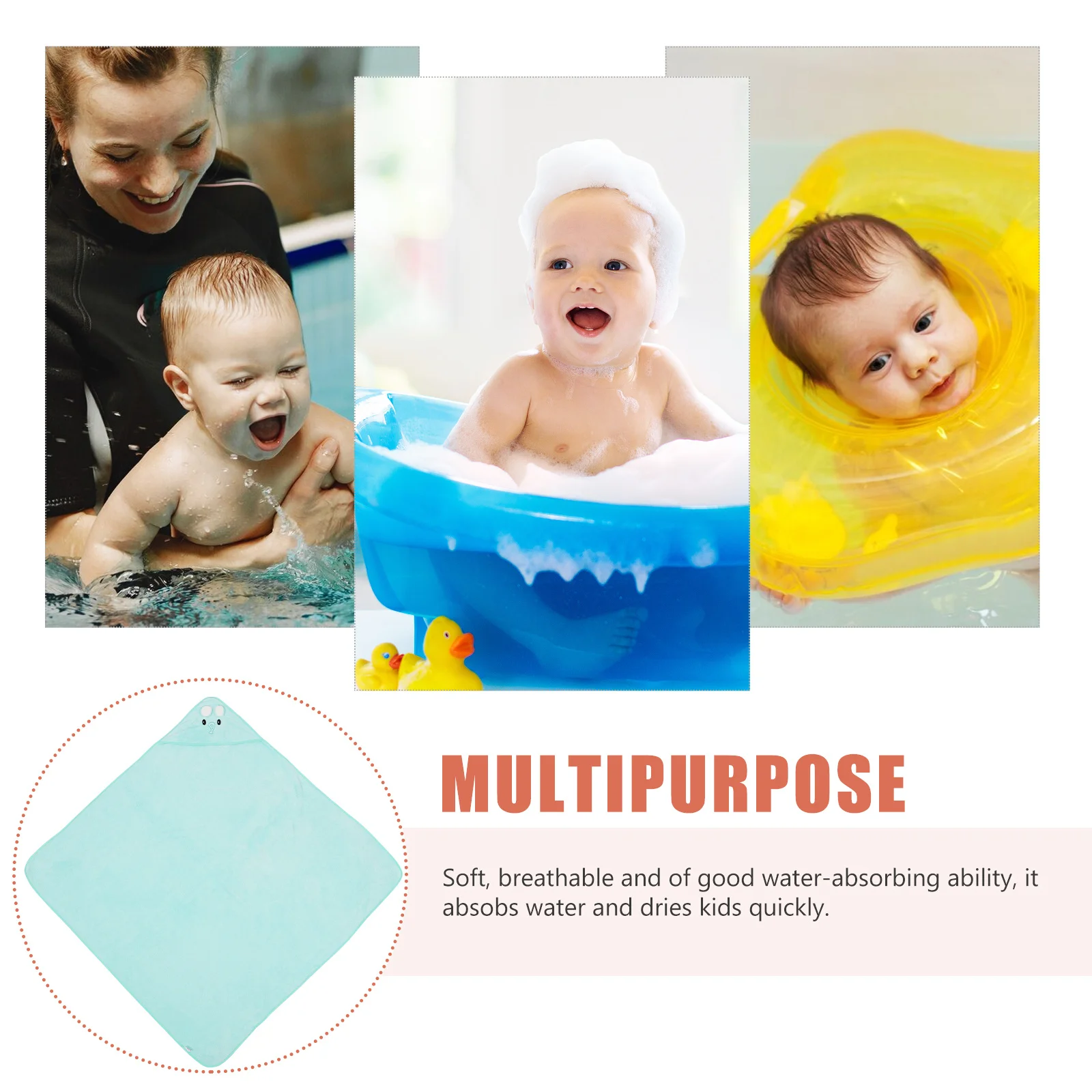 

Children Bathrobe Cartoon Animal Coral Fleece Bath Towel For Kids Quick Dry Soft Absorbent Swim Wrap For 3-12