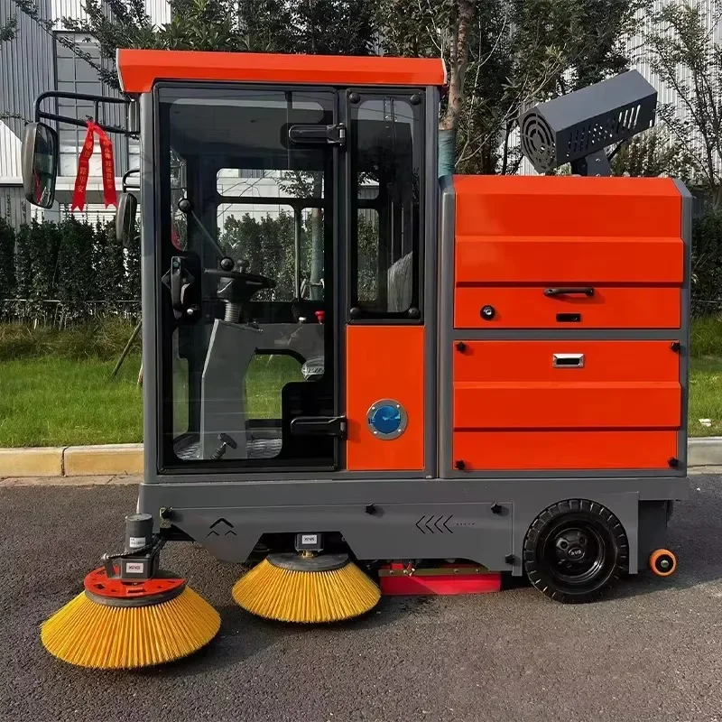 Hot Sale Strong Power 48V Electric Road Sweeper Truck Sweeper Machine Road Sweeper Car