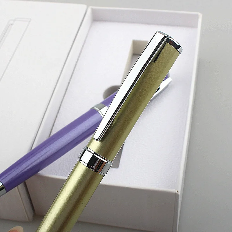 High quality 2 colour luxury pen Business office 0.7MM nib Ballpoint Pen New Student Stationery school supplies