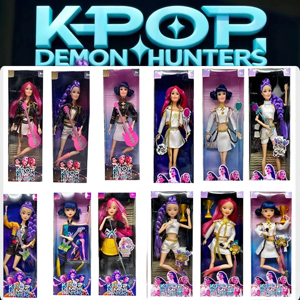 2026 New K-pop Demon Hunters Rumi Mira Zoey Sussy New Hot Action Figurine BJD Doll Collectible Toy Gift for Fans