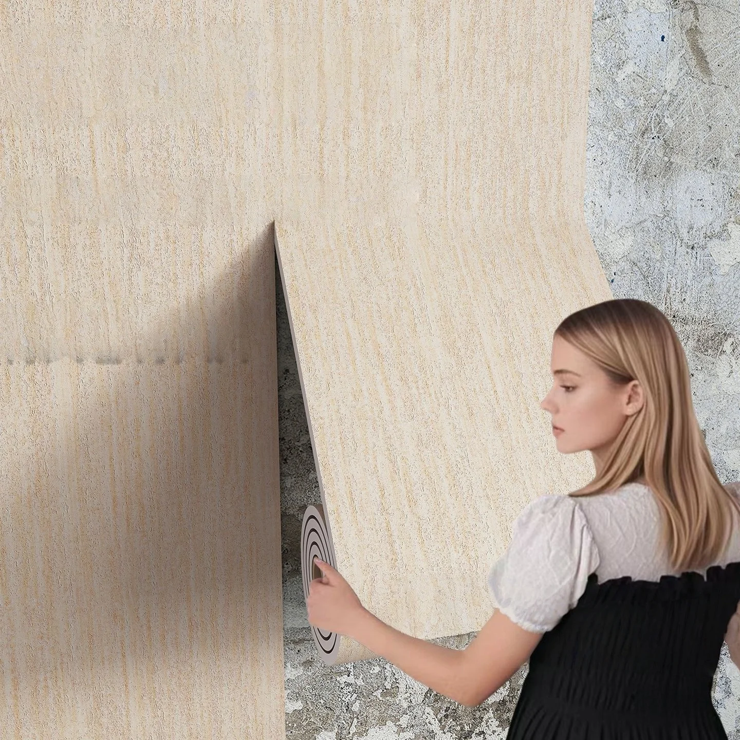 ملصقات حائط ذاتية اللصق ذات ملمس حجري تقليد لوحات حجرية لتزيين حائط الخلفية وتزيين المتجر