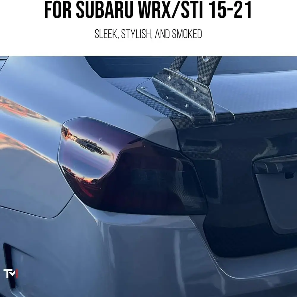 Geräucherte Acryl-Rücklichtlampenabdeckungen für Subaru WRX/STI 2015–2021