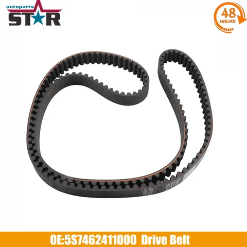 Приводной ремень сцепления 5S7-46241-10-00 5S7462411000 для Yamaha V-Star 950 Tourer 2009-2015 гг. (XVS950) Резиновый ремень с замкнутым контуром