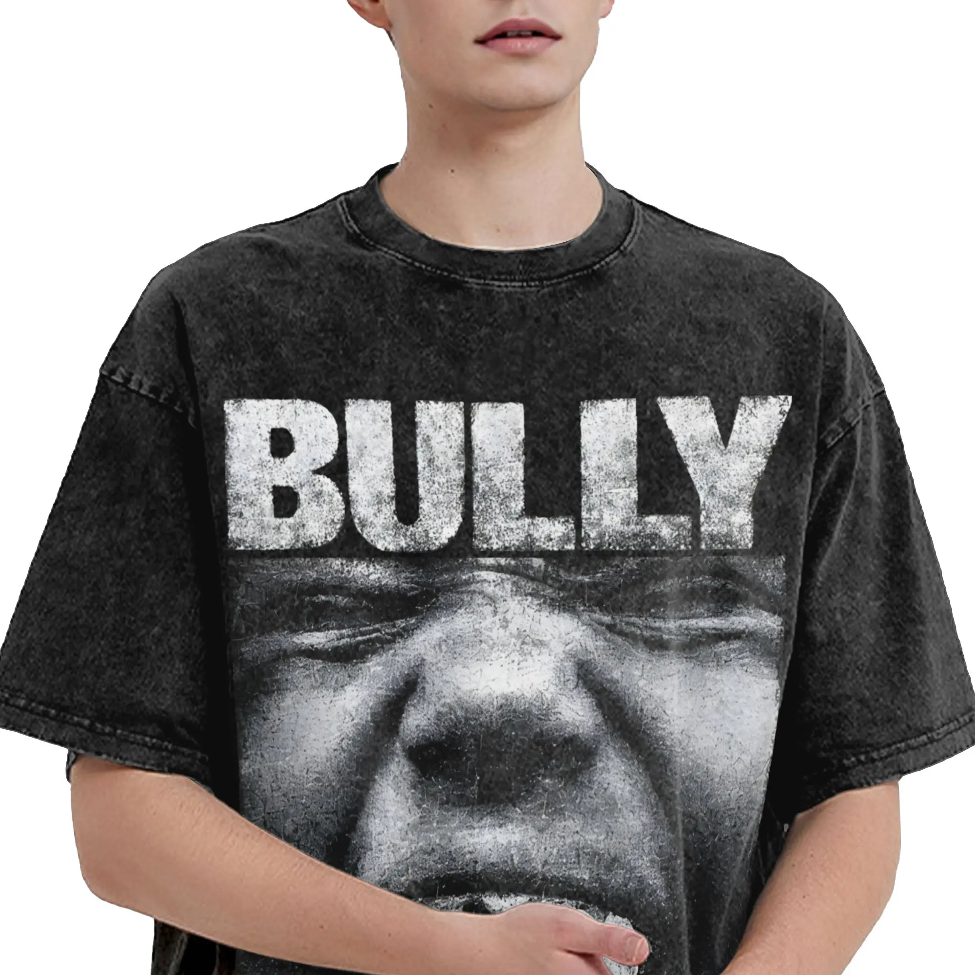 Men Women T Shirt 2026 Album BULLY Washed T-Shirts Harajuku Kanye West Summer Tee Shirt Street Style Print Casual Clothing