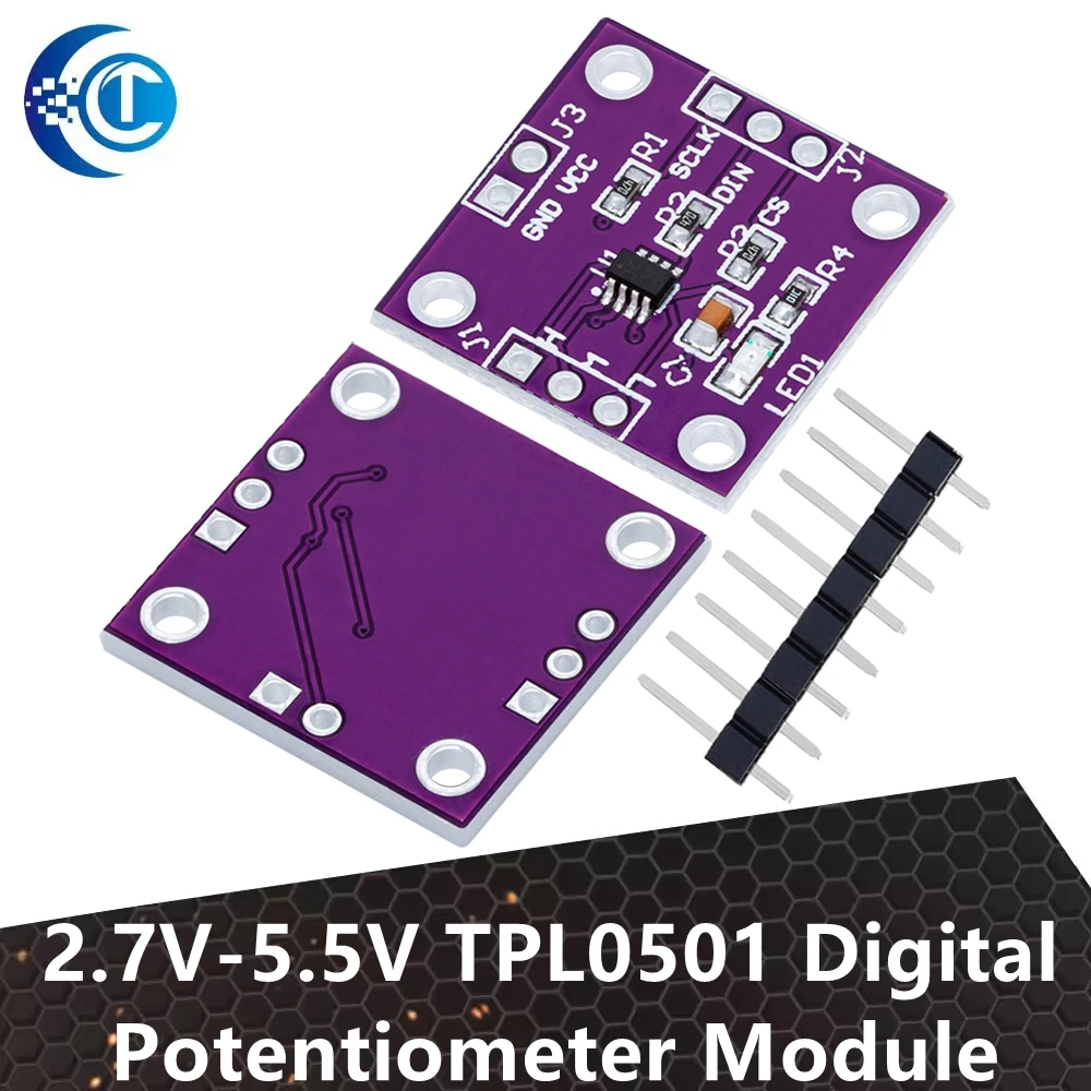 2.7V-5.5V TPL0501 Digital Potentiometer Module 100K Adjustable SPI Port Adjustment Bridge Balance Sensor Ultra X9C104