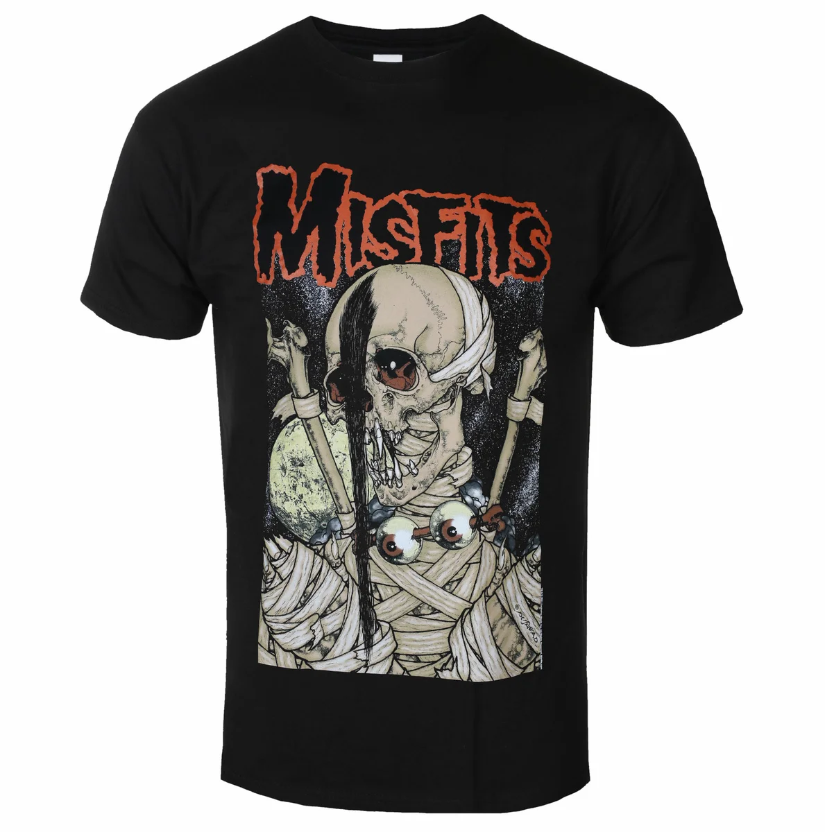 MISFITS PUSHEAD VAMPIRE Art Pattern Horror Punk Band T-shirt Casual Street Style Cotton T-shirt Suitable for Both Men and Women