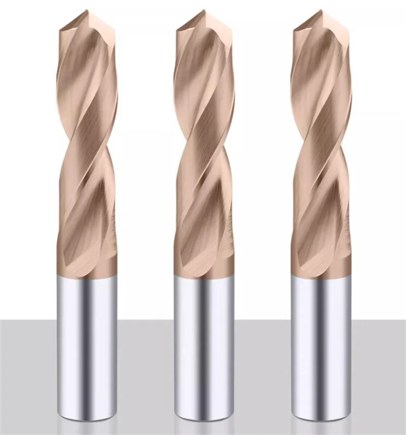 Tungsten steel Carbide drill coating HRC55 solid carbide drill straight shank drill superhard 1mm~17mm 0.1mm free shipping