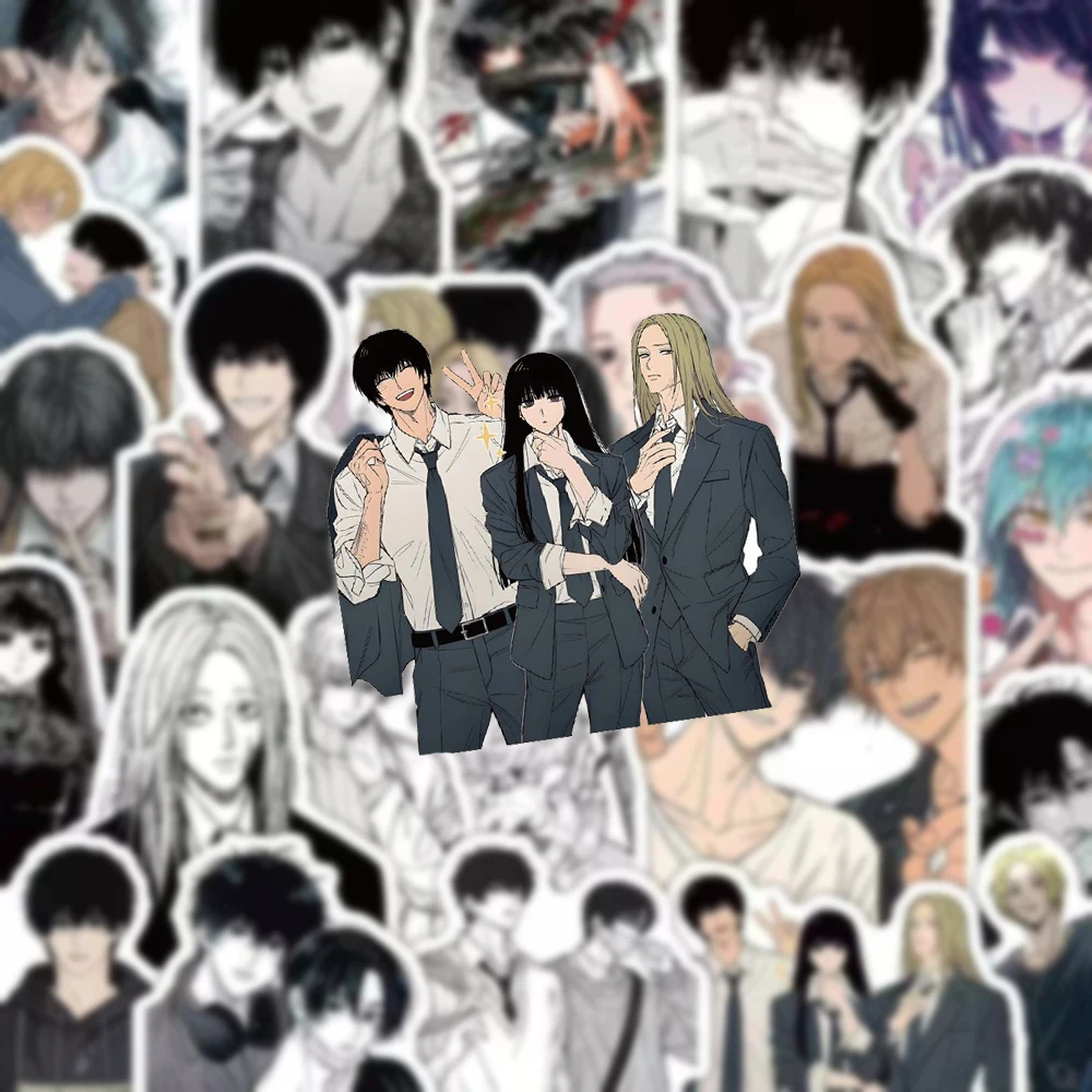 10/30/59pcs Black White Sakamoto Days Anime Stickers Cool Taro Sakamoto Sticker Motorcycle Phone Laptop Osaragi Nagumo Decals