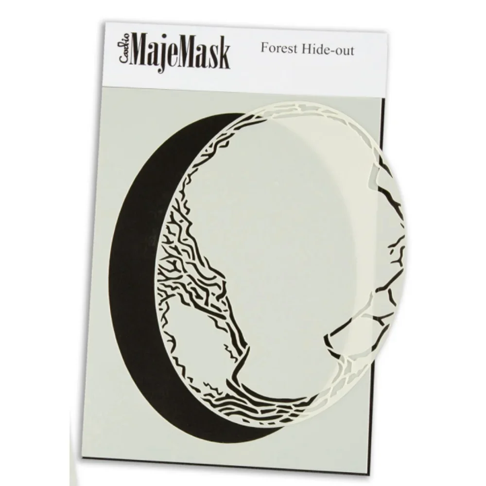 

2024 New Halloween Roundness Forest Stencil For Scrapbook DIY Photo Album Decorative Embossing Supplies Make Paper Cards Crafts
