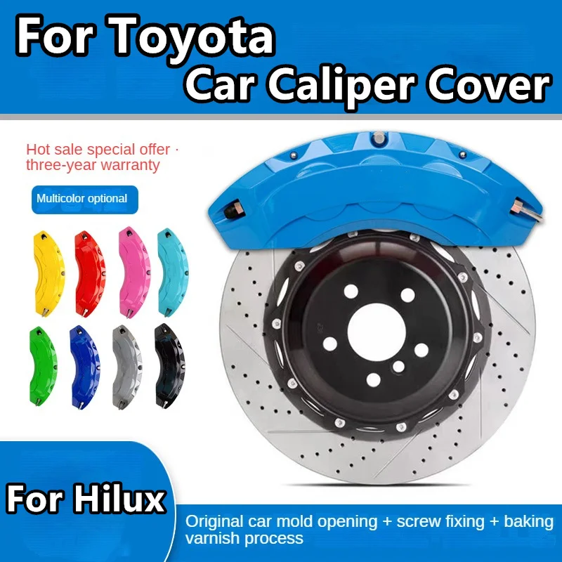 

For Toyota Hilux Brake Caliper Cover Aluminum Alloy Front Rear Wheel Modification Kit