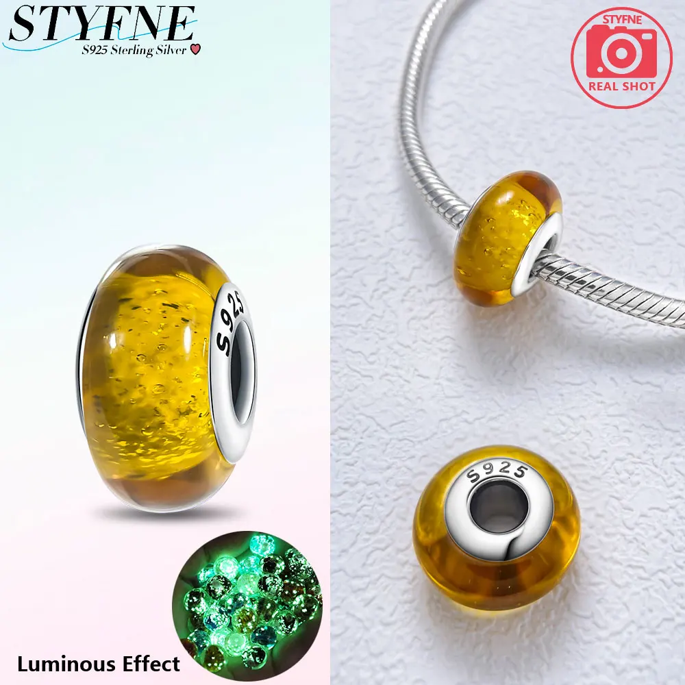 Charms Beads Dreamy Luminous Effect Fresh & Forest Style Plata Fit Original 925 Charms Bracelet Beads Jewelry Gifts for Women