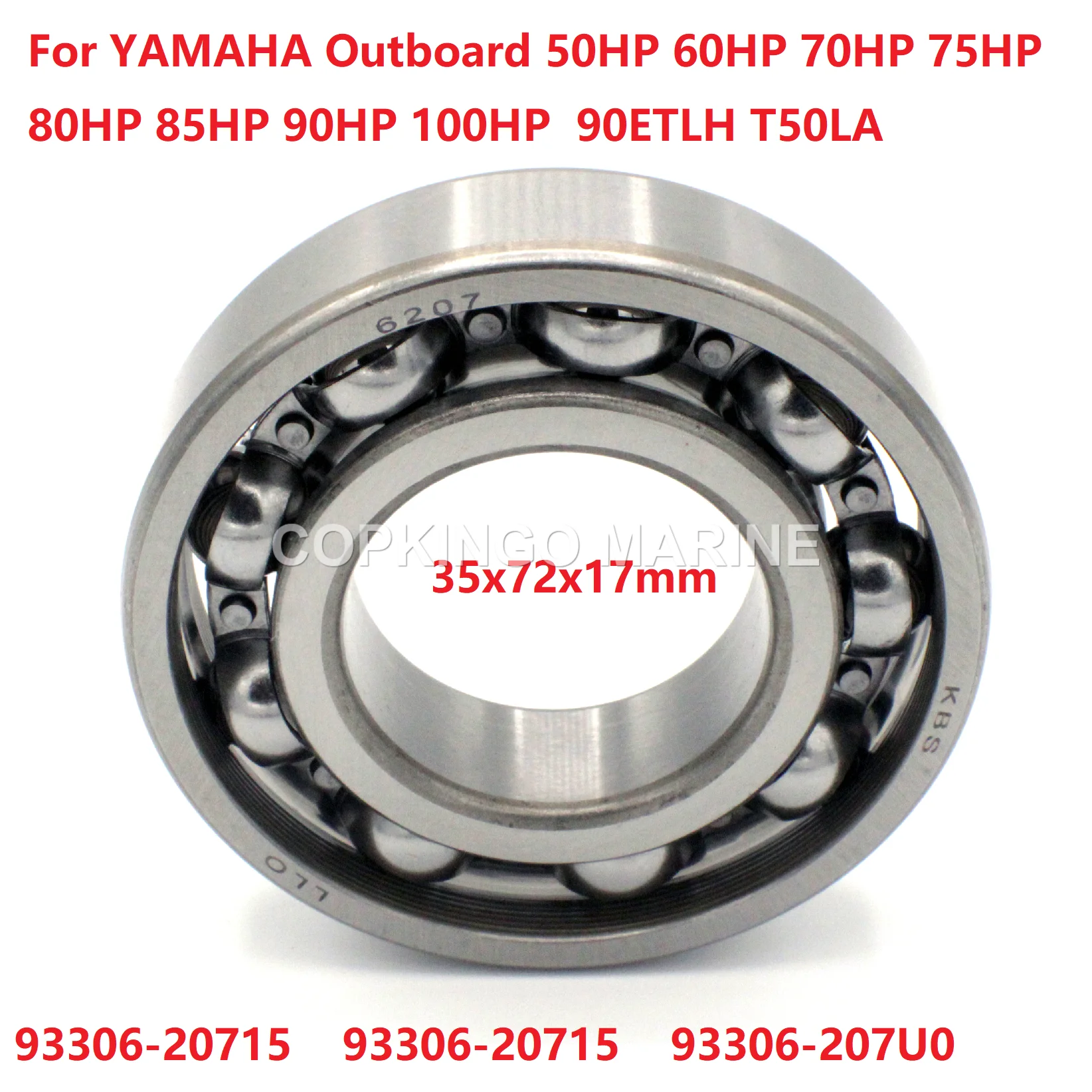 

Boat Bearing For YAMAHA Outboard 50, 60, 70, 75, 80, 85, 90,100HP 93306-207U0