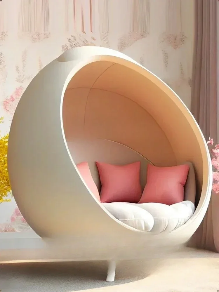 

TTCreative, кресло для объятий, дизайнерская модель, кремовый стиль, современный однотонный диван-стул на заказ