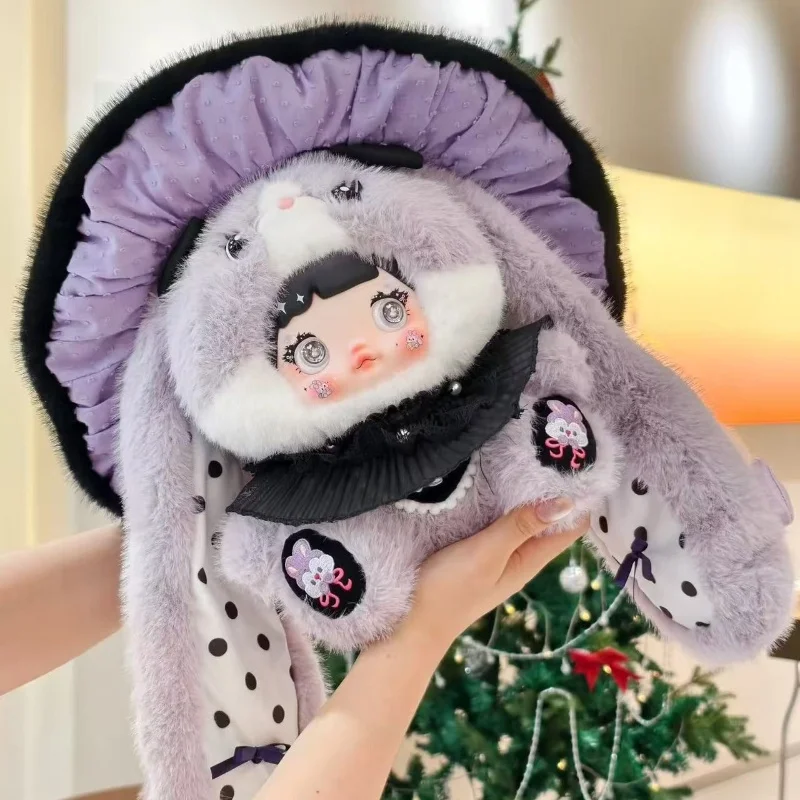 

Official Genuine Hi Toy Nommi Glutinous Rice Doll 400% Mushroom Hat Series Blind Box Small Rabbit Plush Doll Decorations Holiday