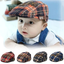 Children's Berets Caps Letter Preppy Style Cotton Hat For Boy Girl French Artist Style Warm Hat Retro Beret Hat Kids Accessories