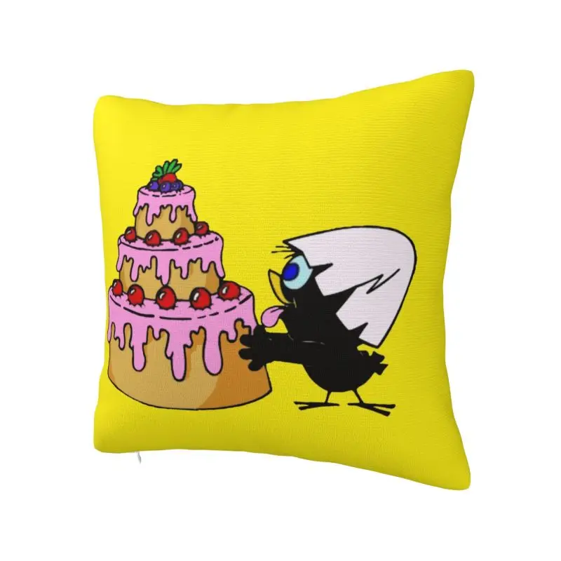 Happy Calimero Cushion Covers 40x40cm Velvet Comic Cartoon Chiken Throw Pillow for Car Square Pillowcase Bedroom Decoration