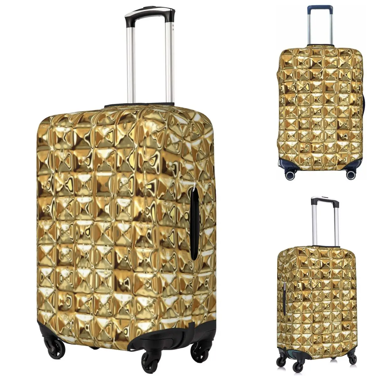 

Gold Suitcase Cover Protection Elastic Travel Luggage Protector Covers for 18-32 Inch