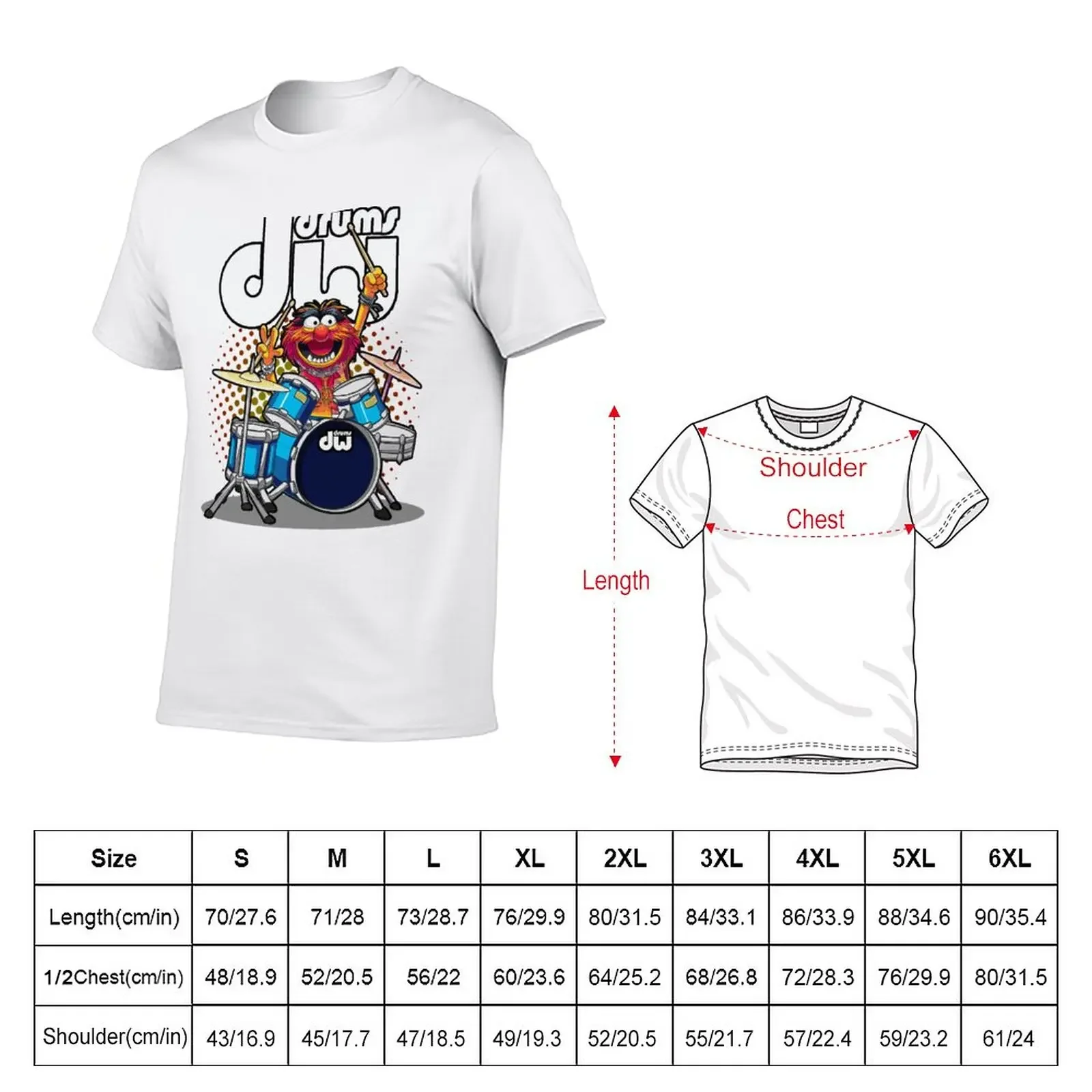 New ANIMAL DRUMMER DW DRUMS T-Shirt animal prinfor boys graphic t shirts shirts graphic tee custom shirt men t shirts