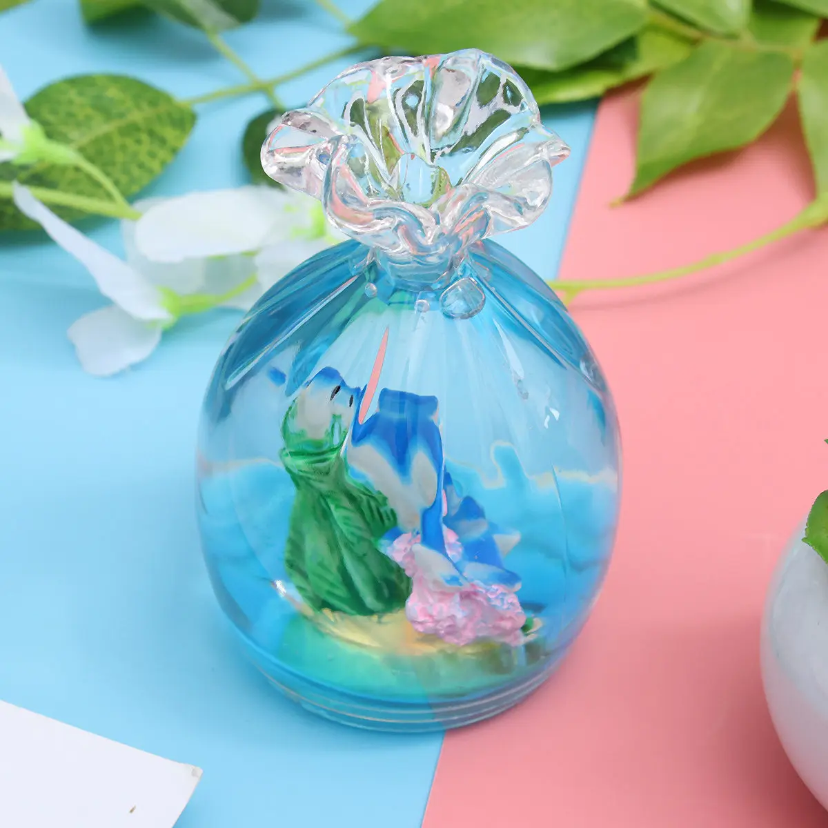 Timer Pen Holder Mediterranean Style Oil Hourglass Bubble Timer Bright Color Creative Desktop Decoration Home