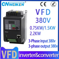 Nuovo convertitore di frequenza wk600 di alta qualità 380v 0.75-11kw ingresso trifase 380v uscita 380v regolatore di velocità del motore della pompa dell'acqua