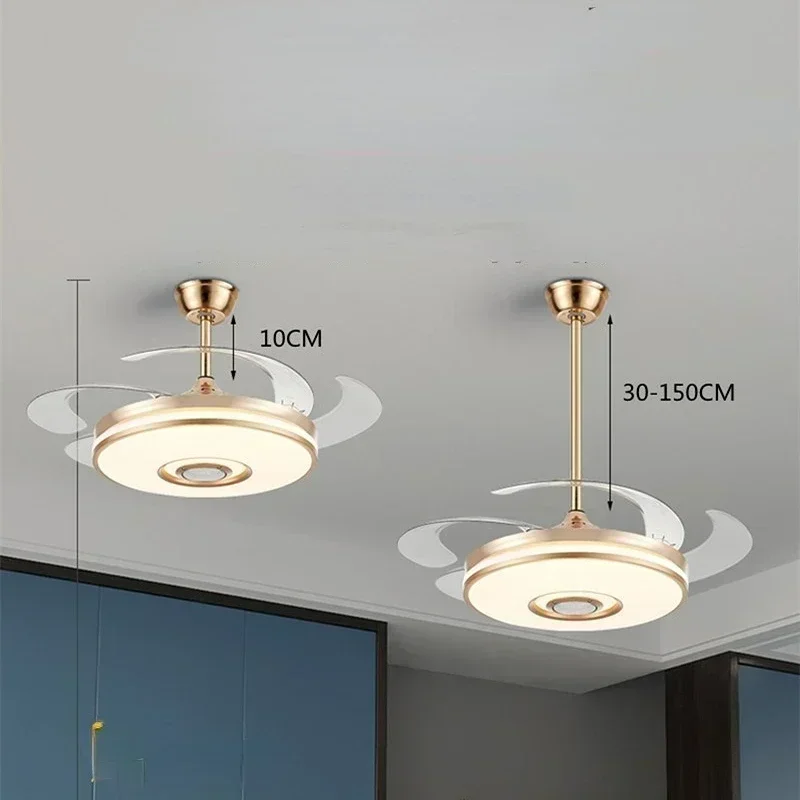 Ventilator Lamp Plafond Ventilator Verlichting Woonkamer Slaapkamer Eetkamer Elektrische Ventilator Energiebesparing Geïntegreerde Plafondventilatoren Blower