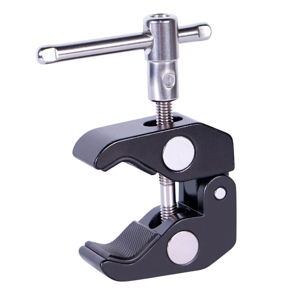 Multi Functional Crab Clamp Clip Adjustable Super Clamp Camera Bracket Anti Slip Crab Claw Design Tripod Arm Camera Tripod