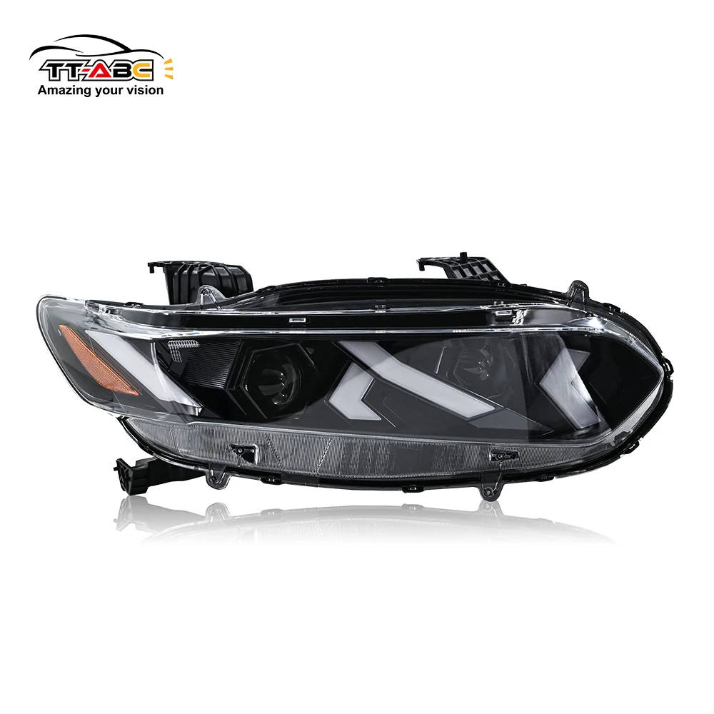 YG-A504-E لمصباح Honda Accord 4door 2018-2022 Exc. كشافات أمامية هجينة/LX/Touring Devil LED Headlight Star Racing Streamer