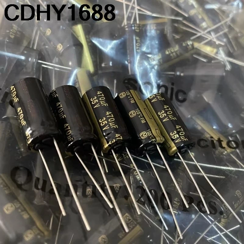 

5PCS 470UF 35V Fever Audio Capacitor 35V 470UF 10X20 FM Ultra Low Resistance