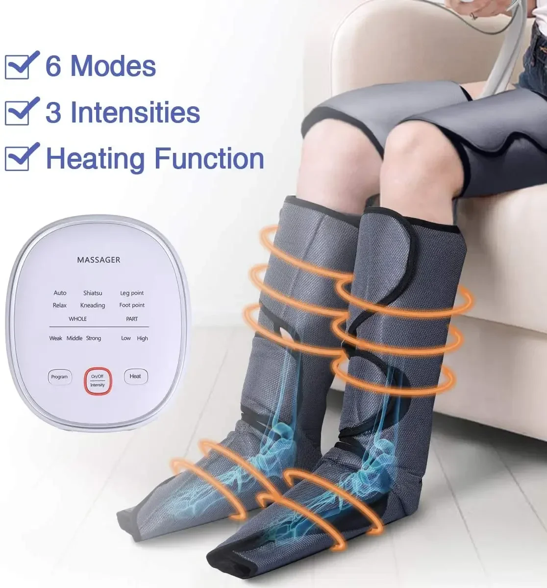 2025/Hot Sale Air Leg Knee Pain Bag Massager 360 Handheld Calf and Leg Massager