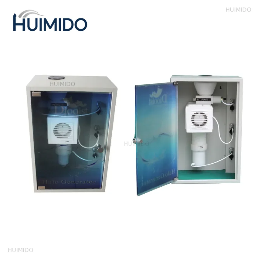 Space-saving dry salt aerosol generator with sub-5 micron particle size and concentration sensors for respiratory health