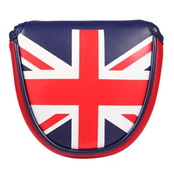 Scotland Flag Design Embroidered Printing Magnetic Closure Golf Club Headcover Mallet Putter Cover