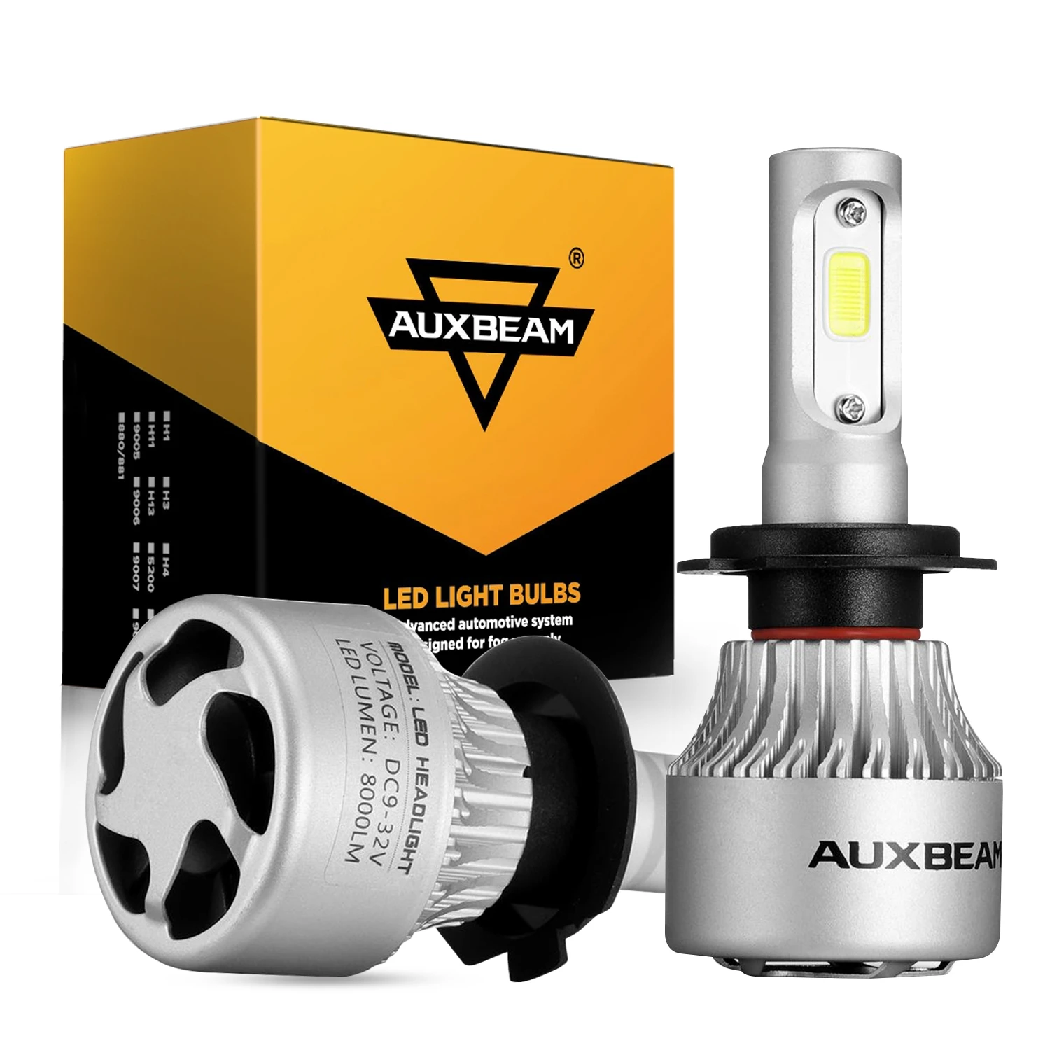 H7 72W 8000LM Car LED Headlight Bulbs Hi-Lo Beam Bright Headlamp Fog Lights Plug and Play Light