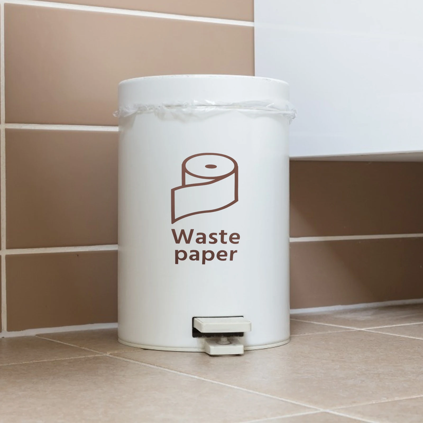 

Garbage Sorting Stickers Waste Bin Container Decals Trash Classification Paper Sign Can Label