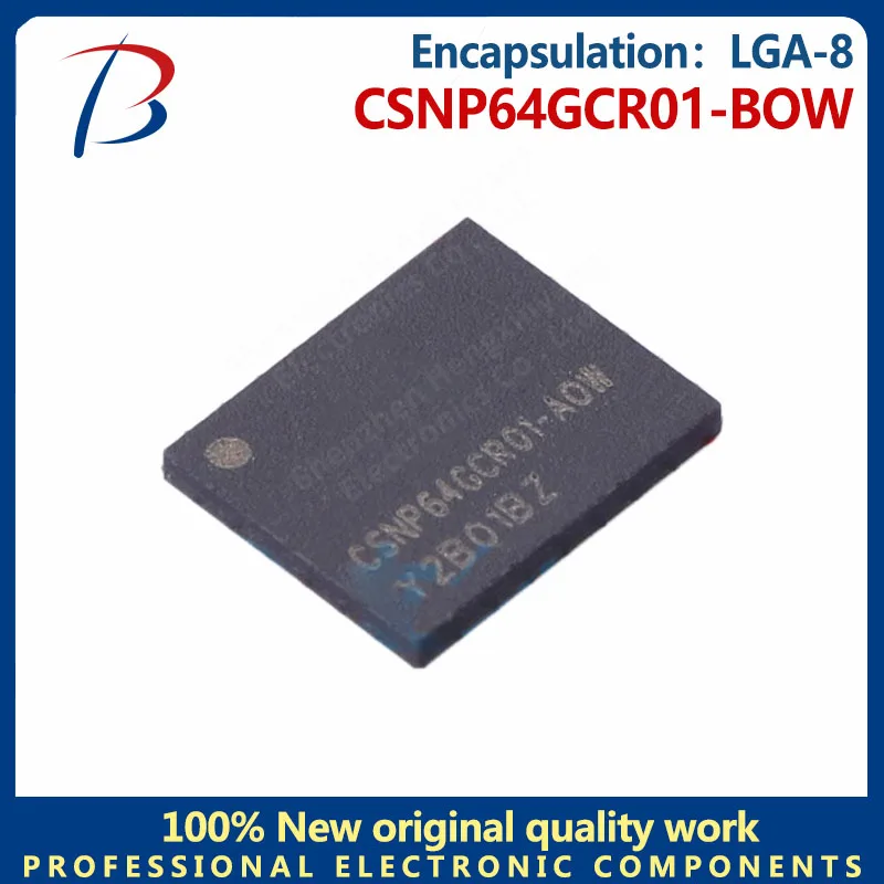 1PCS 64Gbit NAND FLASH CSNP64GCR01-BOW LGA-8 50MHz