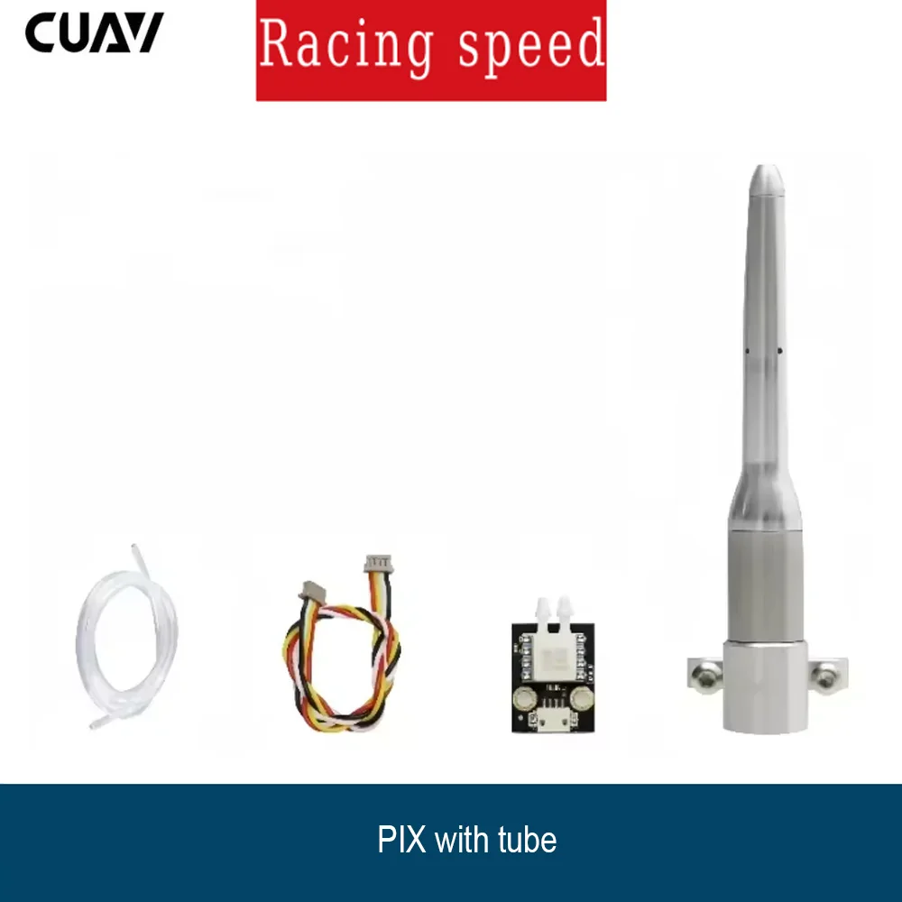 

CUAV Airspeed Sensor with Pitot Tube for Fixed Wing Drone, Compatible with PX4 Pixhawk Flight Controller, UAV Accessory