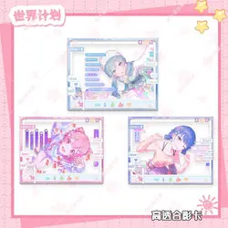 Momoi Airi Kiritani Haruka Photo Card Anime KeyChain Hinomori Shizuku Men Key Chain for Women Figure Acrylic Keyring Pendant