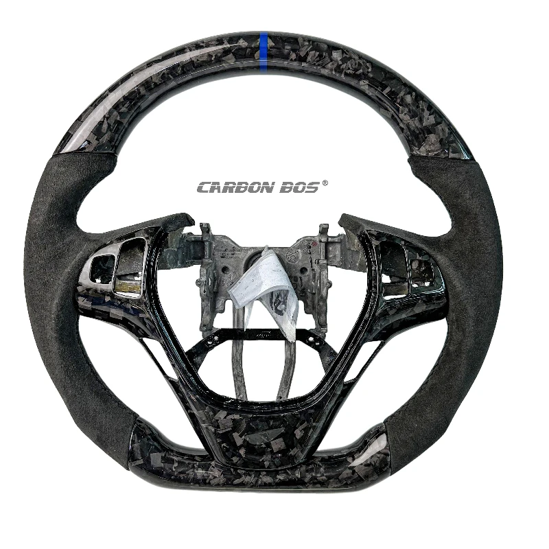 

High-end Custom for Hyundai Car Carbon Fiber Steering Wheel for Genesis Coupe Steering Wheel ALcantara