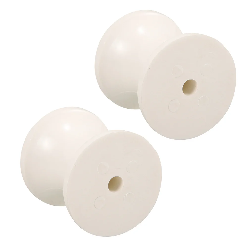 

2Pcs Boat Trailer Roller Marine Replacement Thick Plastic Heavy Duty Trailer Rolling Wheel Smooth Launching Retrieval