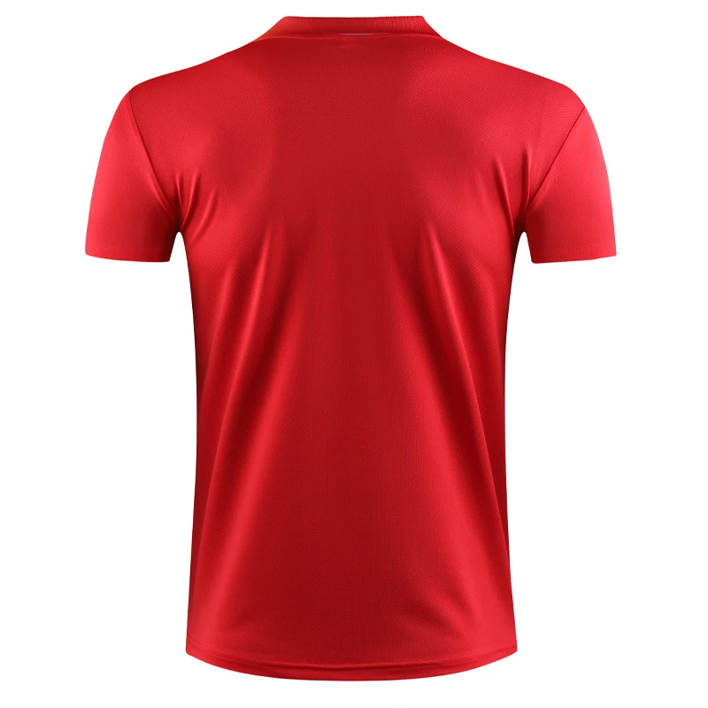 Badminton T-Shirt Degli Uomini di gioco del Calcio di Calcio Camicette kit Sport Tennis Da Tavolo Camicia di Golf Manica Corta Traspirante Stampa