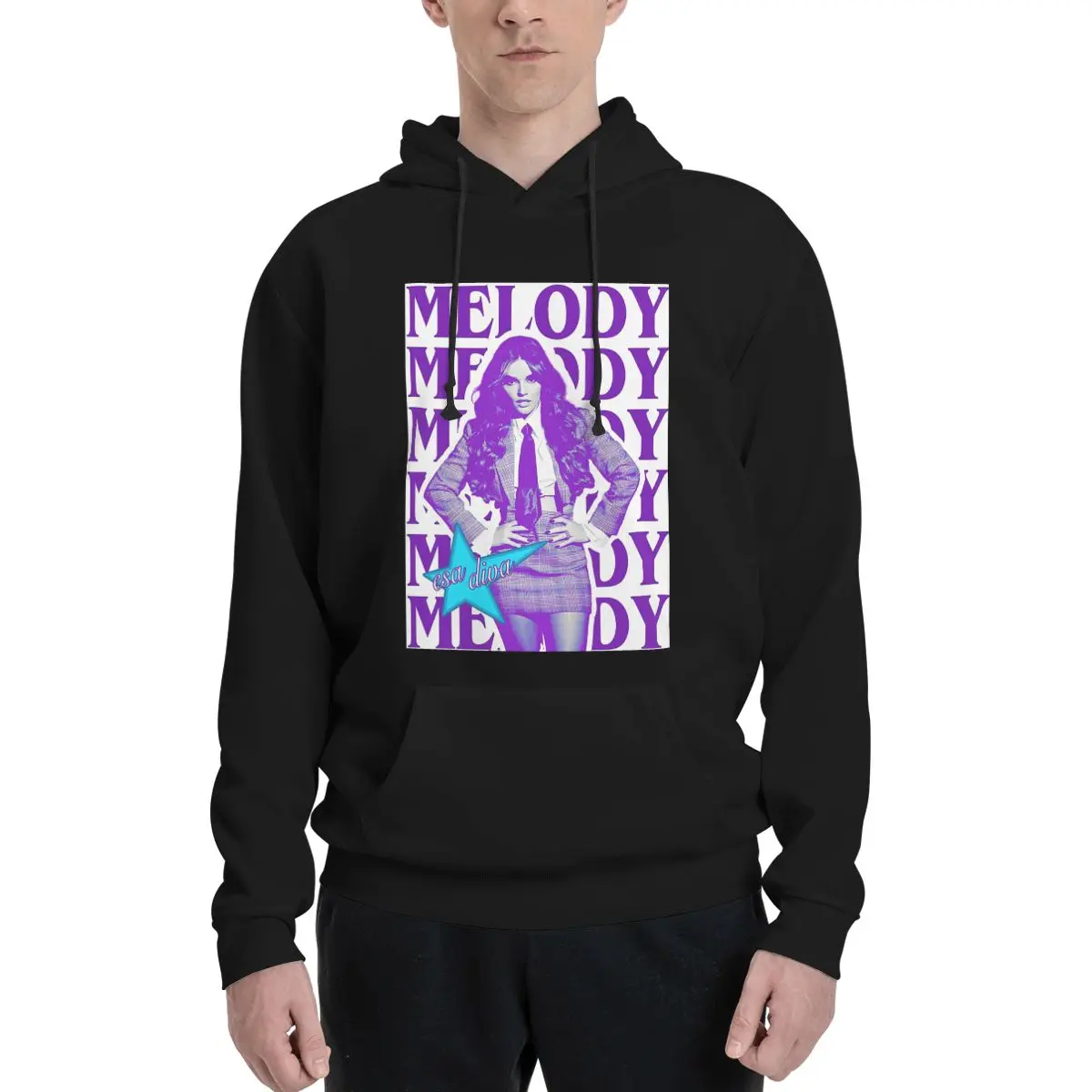 Melody Esa Diva Spain Eurovision Merch Hoodies Men Women Casual Pullover Sweatshirts Harajuku Long Sleeve Clothing Autumn Winter