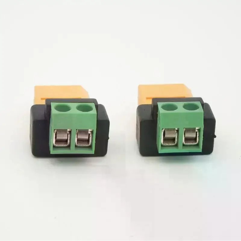 XT60 Solderless Connector Male/Female To 2Pin Screw Terminal Adapter Portable XT60  Connector Power Plug For RC Planes
