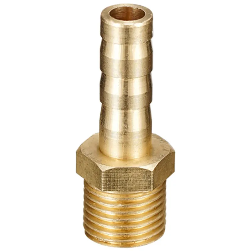 Pagoda Connector 6-14mm Hose Barb Connector Hose Tail with Thread 1/8-1/2 BSP Brass Pipe Fitting pipe connector