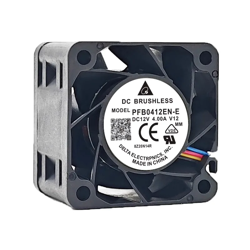 New Cooler Fan for Delta PFB0412EN-E 4028 12V 4A 4cm Ultra Violent Dual Ball Server Fan PWM 40*40*28MM