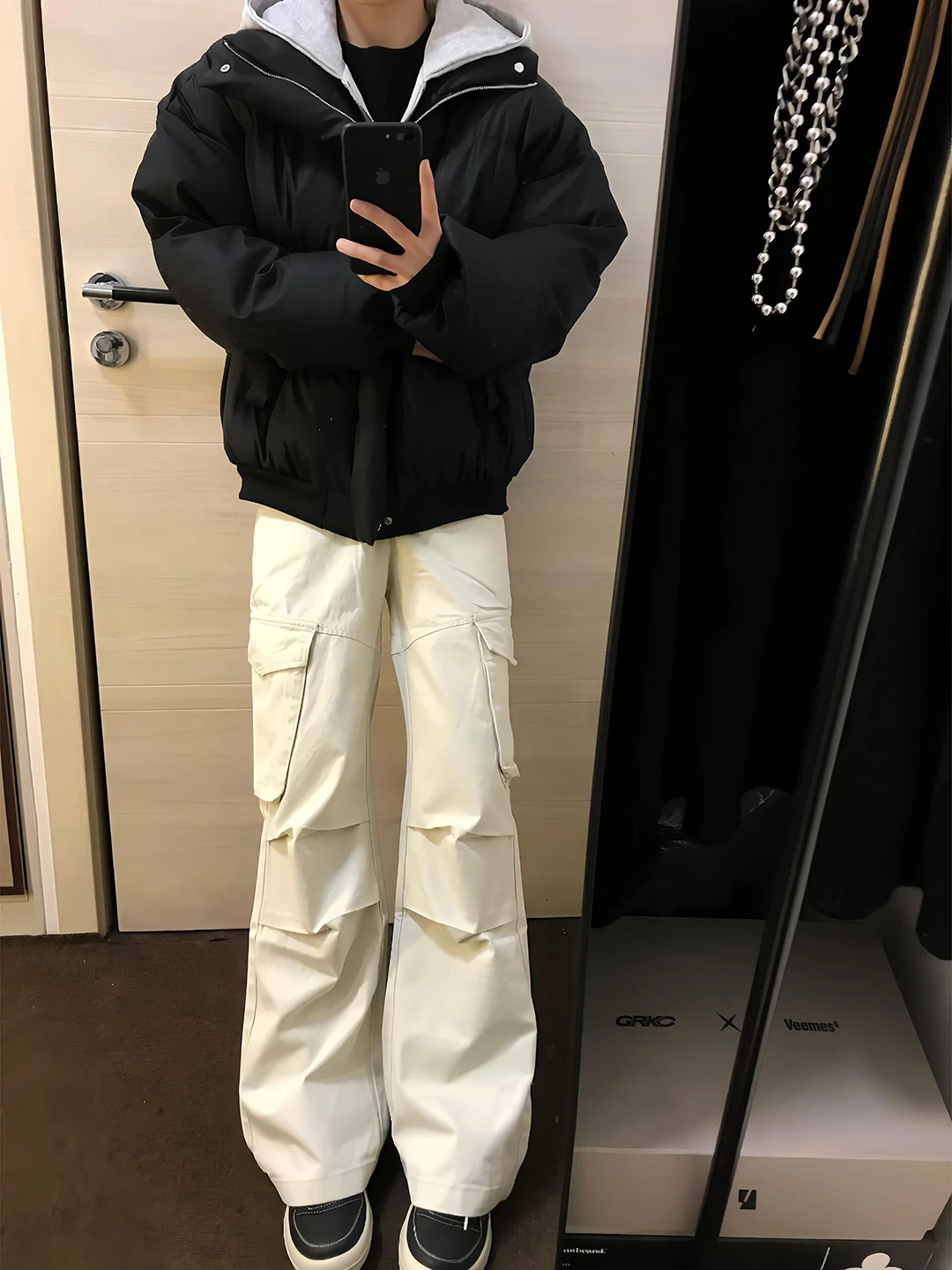 

Мужские зимние рабочие брюки-карго цвета хаки, прямого кроя, для лесозаготовительных работ, повседневные, расклешенные, в американском стиле