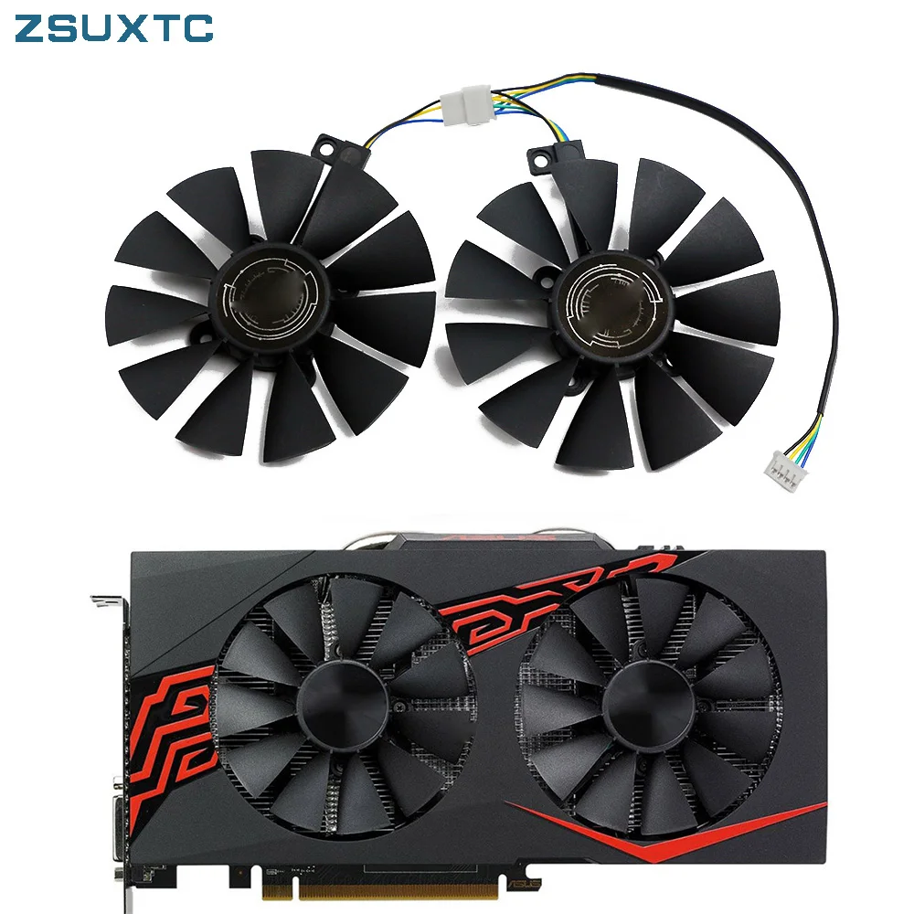 87MM FDC10U12S9-C P106-100 GTX1060 GTX1070  GPU Fan，For ASUS AREZ RX 470 570 580 SI EXPEDITION OC Video Card Cooling Fan