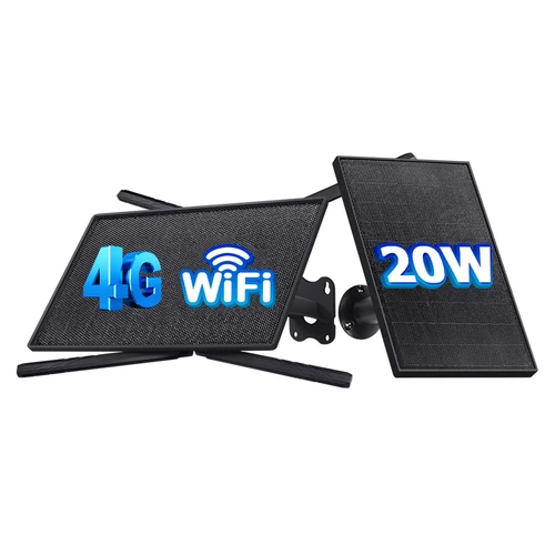 SHIWOJIA-enrutador Solar con tarjeta SIM 4G, batería de 20W y 20100mAh con ranura para tarjeta Sim para exteriores, cámara de seguridad IP66 resistente al agua