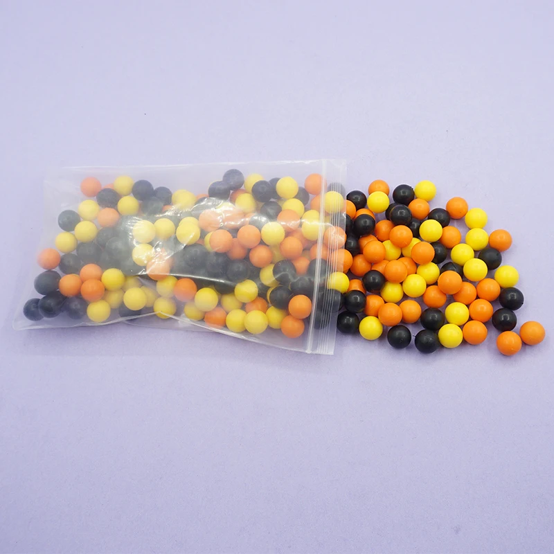 0.5cal 250 Rondes Herbruikbare Paintball TPE Plastic Munitie voor Umarex T4E TR50 P2P HDP. 50 Gen 2 Pellet CO2 Pistool Training Bal