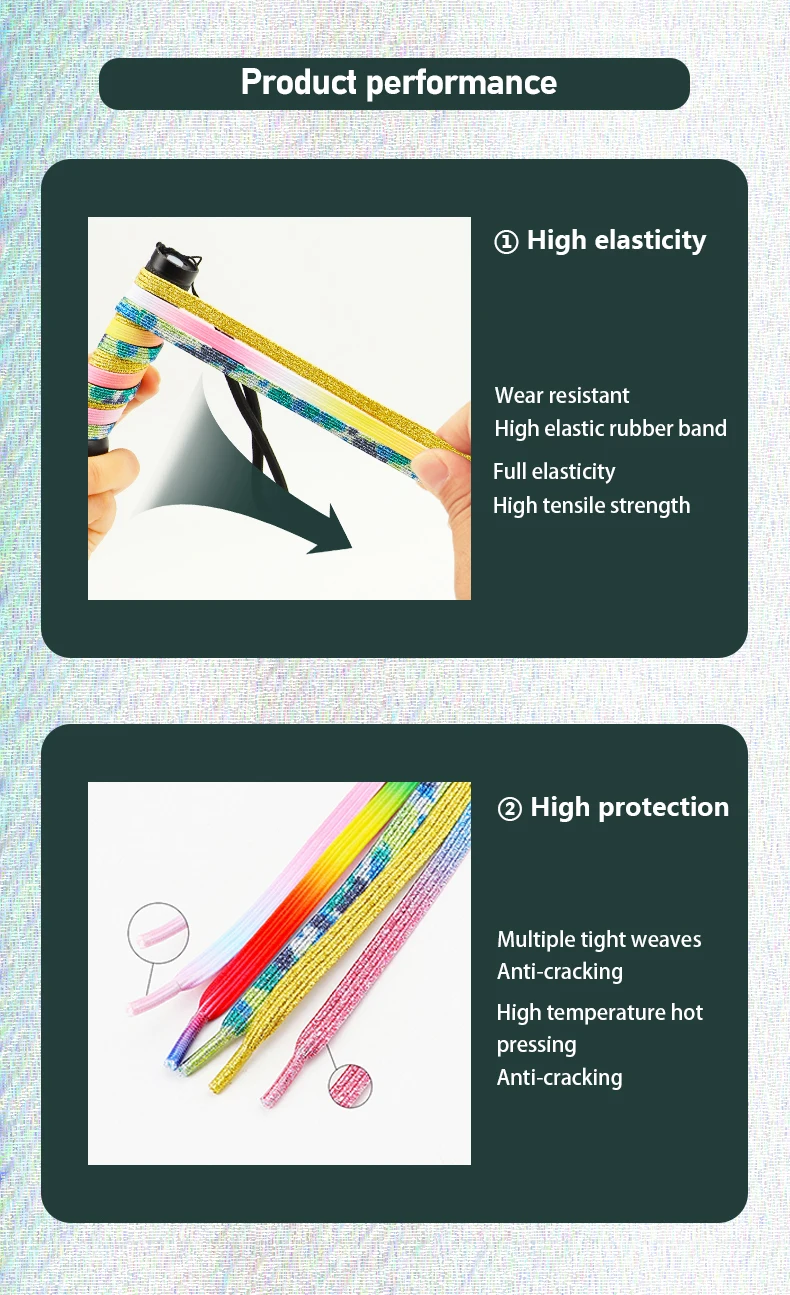 1 Paar bunte Schnürsenkel ohne Binden, für Kinder und Erwachsene, 0,7 cm breite, flache Schnürsenkel für Schuhe, elastische Schnürsenkel, Sneaker-Schnürsenkel, Schnürsenkel ohne Binden. – Detail 3