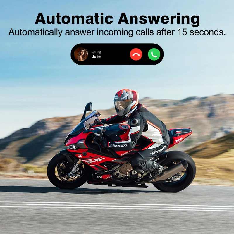 Maxto M6s Motorcycle Helmet Bluetooth Intercom  Multiple Intercom Modes, Distance 1000 Meters,Supports Music Sharing
